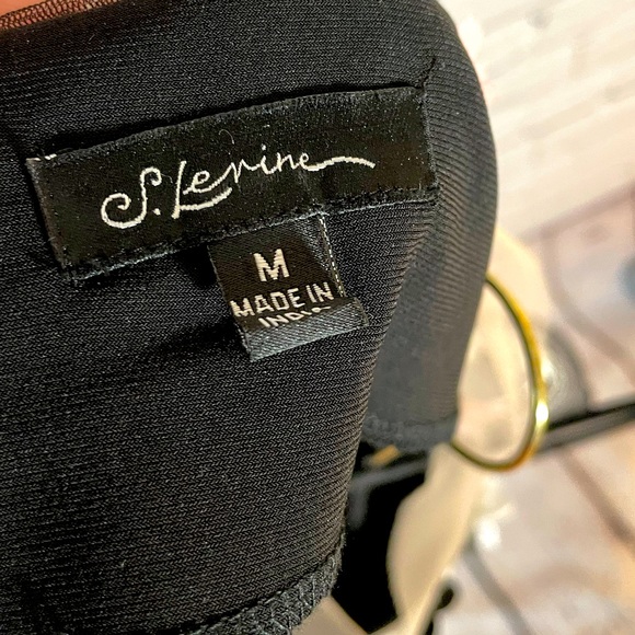 Illusion Neckline Black Dress - Size M - Picture 4 of 5